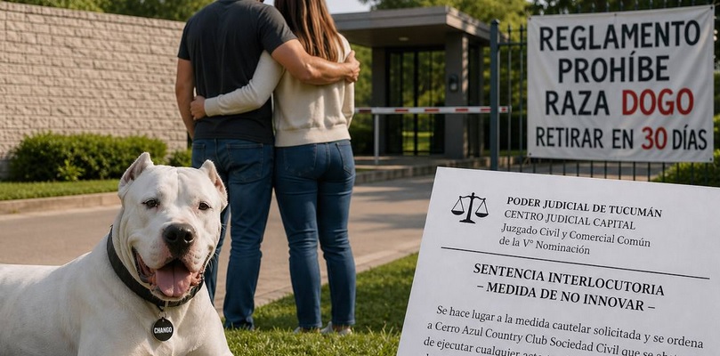 Disputa vecinal en un country de Yerba Buena por un perro